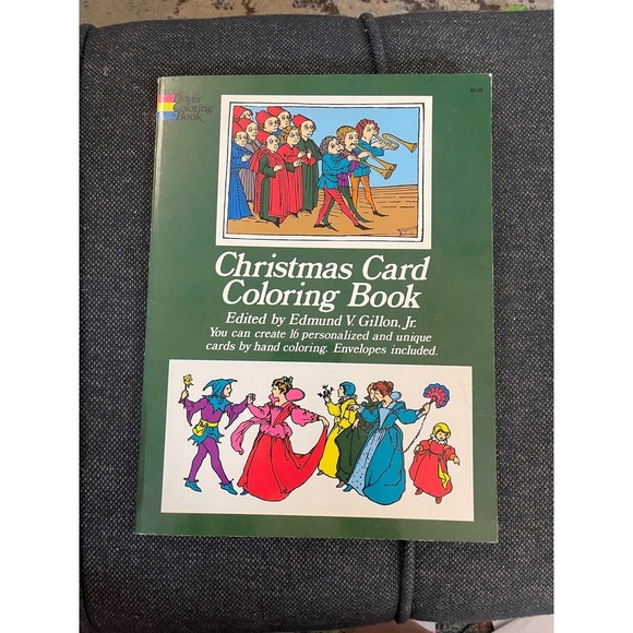 Dagne Dover Other - 1972 Christmas Card Coloring Book With Envelopes Included